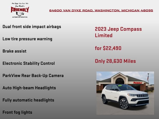 Used 2023 Jeep Compass Limited AWD/4WD image 20