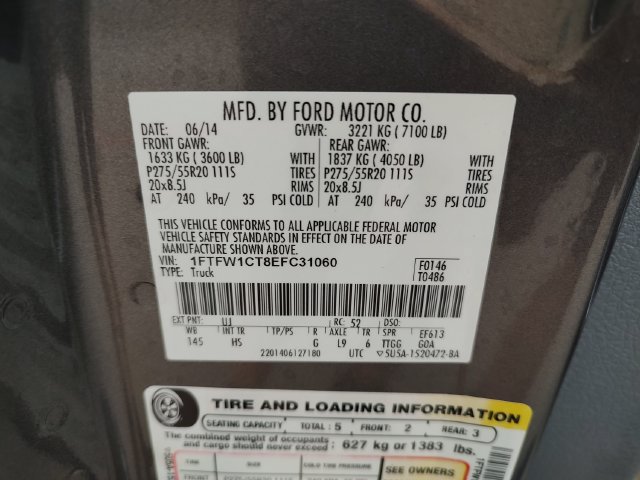 Used 2014 Ford F150 Lariat w/ Equipment Group 502A Luxury RWD image 31