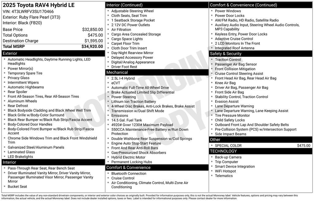 Used 2025 Toyota RAV4 LE image 26