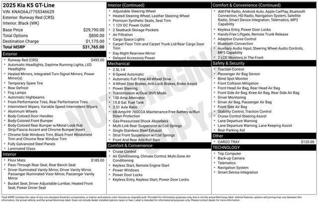 Certified 2025 Kia K5 GT-Line image 15