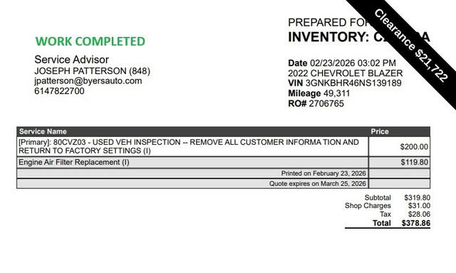 Used 2022 Chevrolet Blazer LT image 8