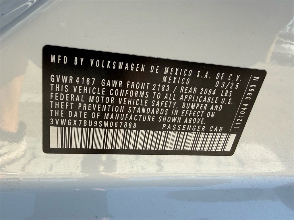 Certified 2025 Volkswagen Jetta SEL image 27