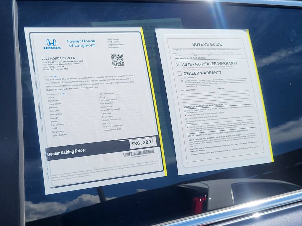 Certified 2026 Honda CR-V EX image 30