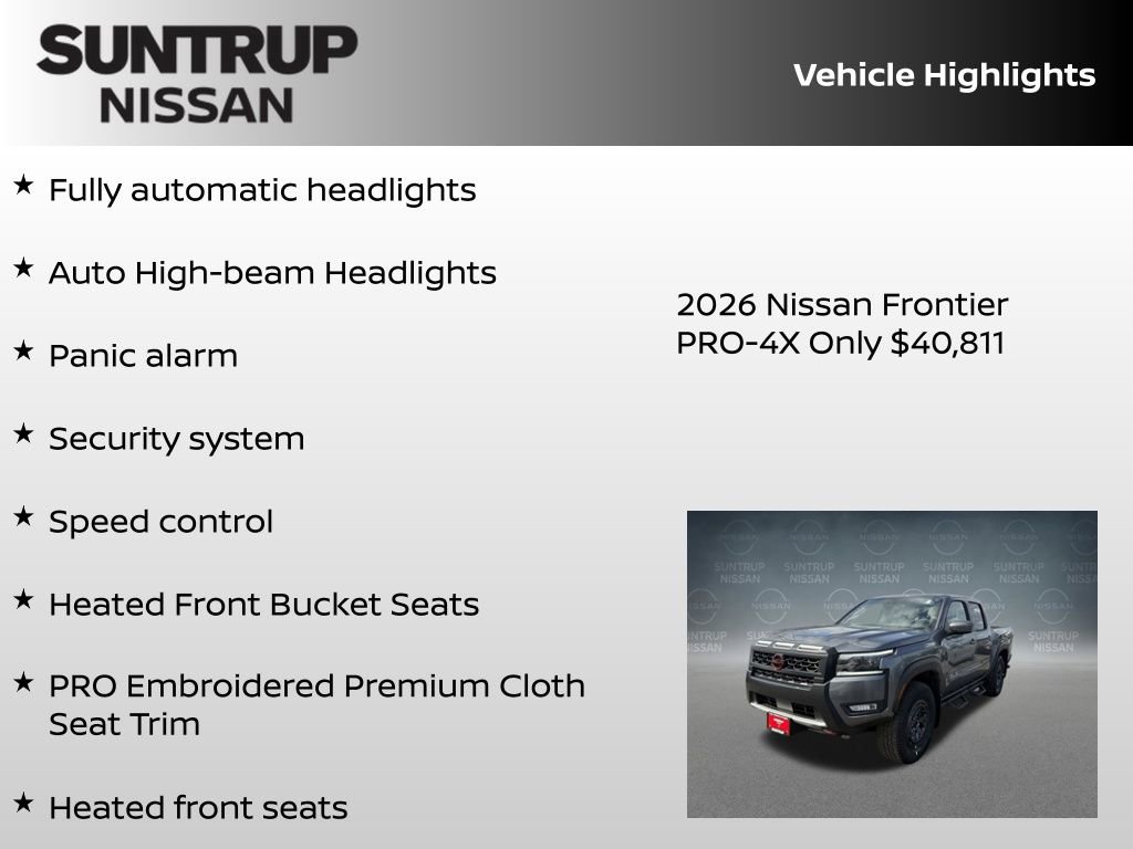New 2026 Nissan Frontier PRO-4X w/ Tow Package image 31