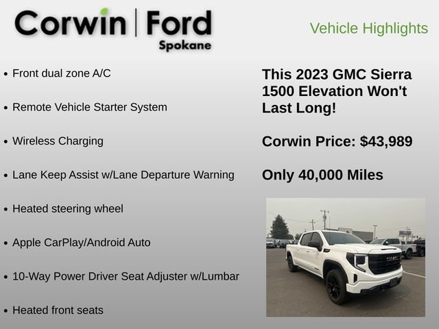 Used 2023 GMC Sierra 1500 Elevation AWD/4WD image 12