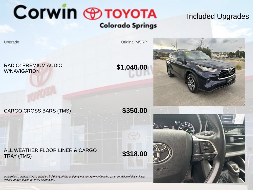 Used 2020 Toyota Highlander XLE AWD/4WD image 4