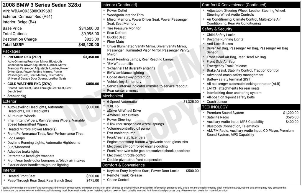 Used 2008 BMW 328xi Sedan image 29