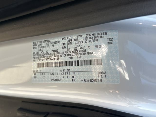 New 2026 Ford Transit 150 Low Roof w/ Load Area Protection Package image 25