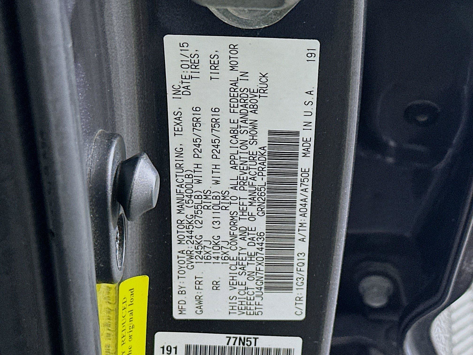 Used 2015 Toyota Tacoma PreRunner w/ SR5 Package RWD image 12