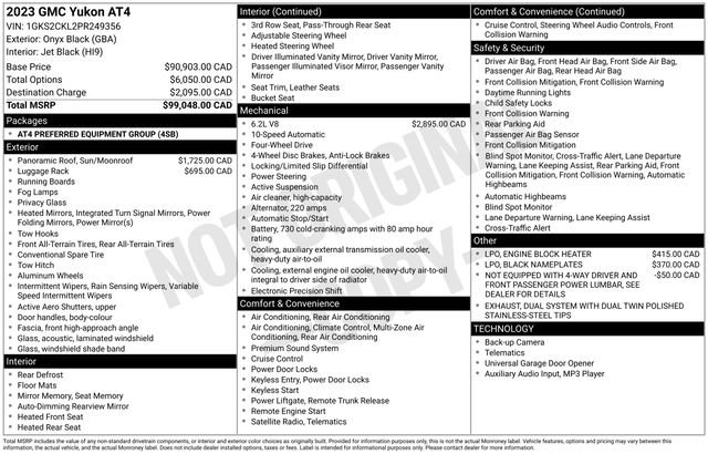 Used 2023 GMC Yukon AT4 image 20