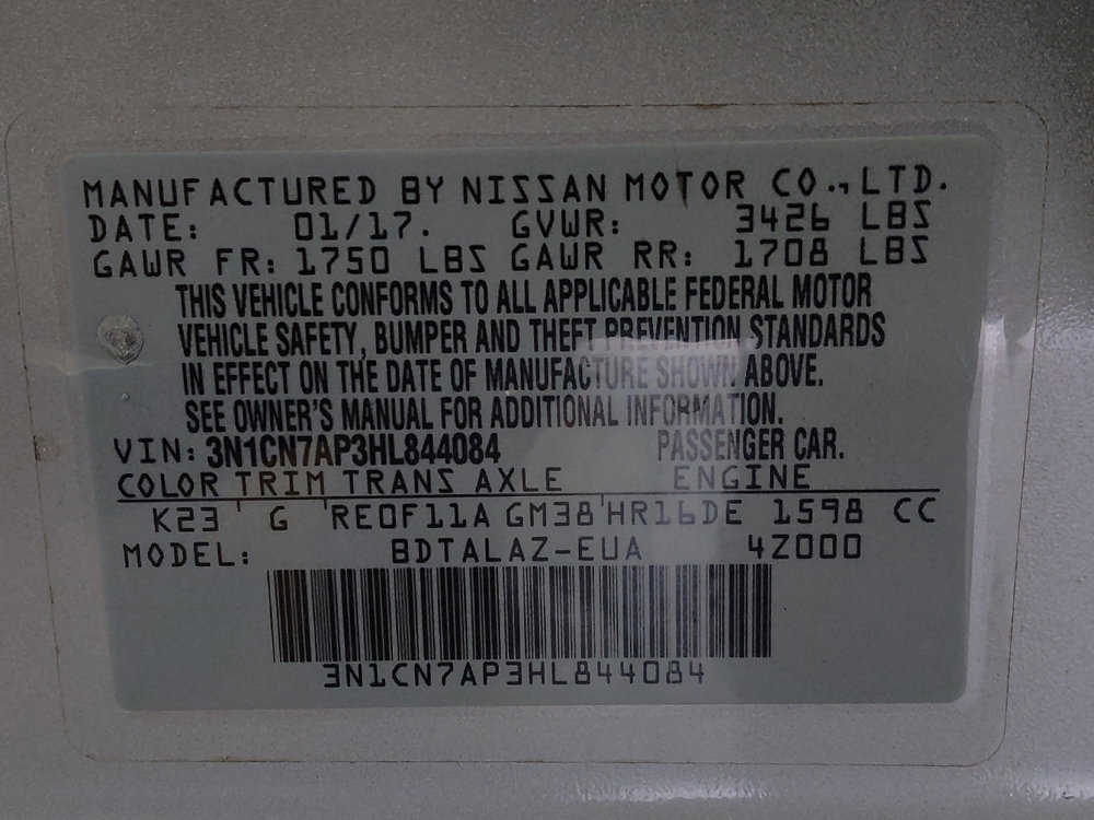 Used 2017 Nissan Versa S Plus image 33