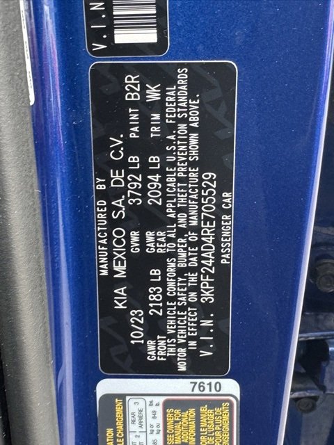 Certified 2024 Kia Forte LXS image 14