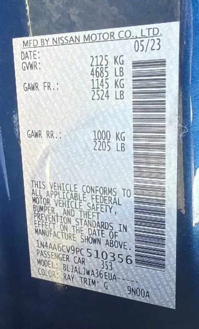 Used 2023 Nissan Maxima SV w/ Floor Mat Group image 32