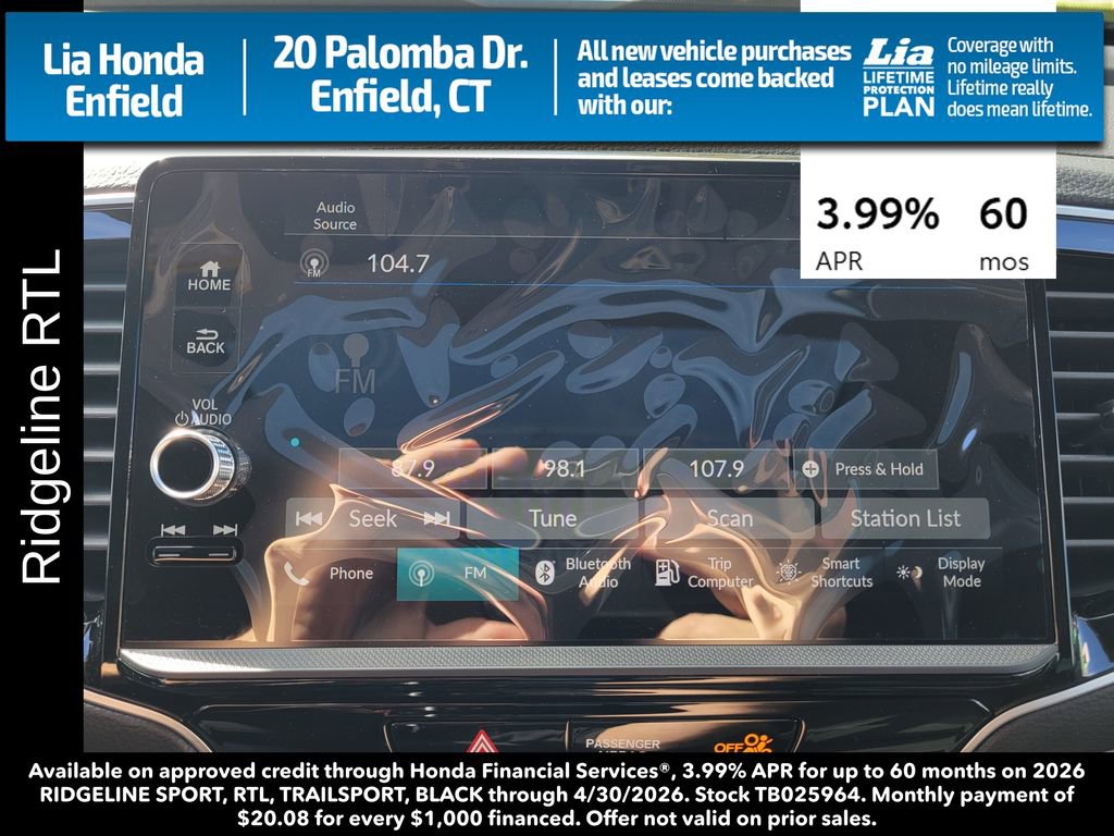 New 2026 Honda Ridgeline RTL image 21