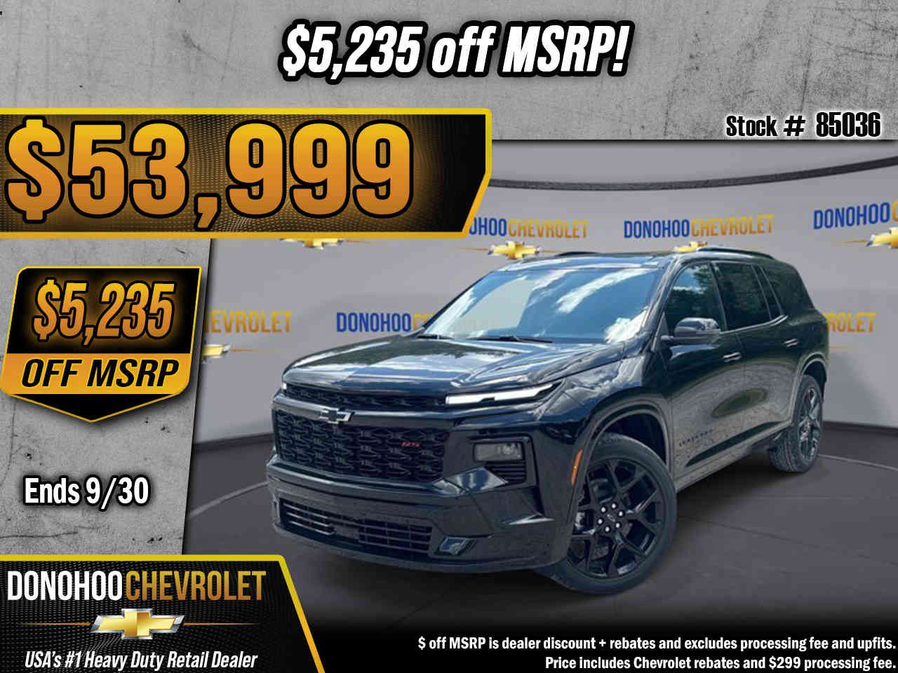 New 2026 Chevrolet Traverse RS FWD image 1