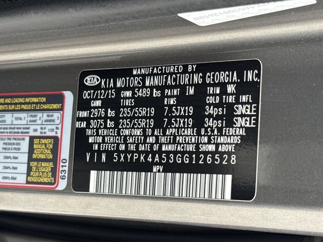 Used 2016 Kia Sorento SX FWD image 51