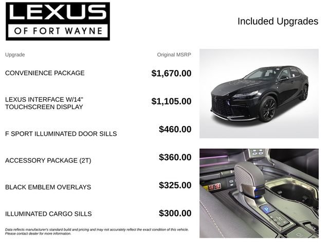 New 2026 Lexus RX 350 F Sport w/ Convenience Package AWD/4WD image 4
