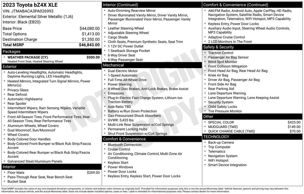 Used 2023 Toyota bZ4X AWD w/ Weather Package image 16