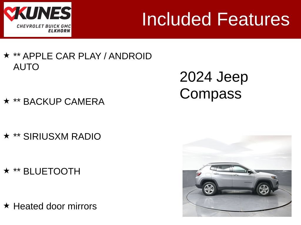 Used 2024 Jeep Compass Latitude AWD/4WD image 2
