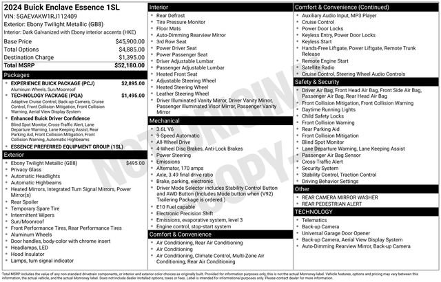 Certified 2024 Buick Enclave Essence w/ Experience Buick Package AWD/4WD image 21