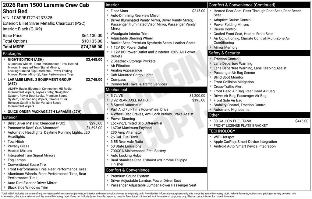 New 2026 RAM 1500 Laramie w/ Night Edition image 2