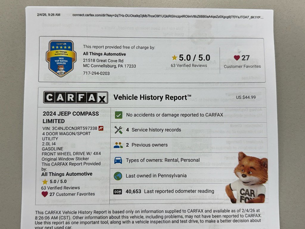 Used 2024 Jeep Compass Limited image 38