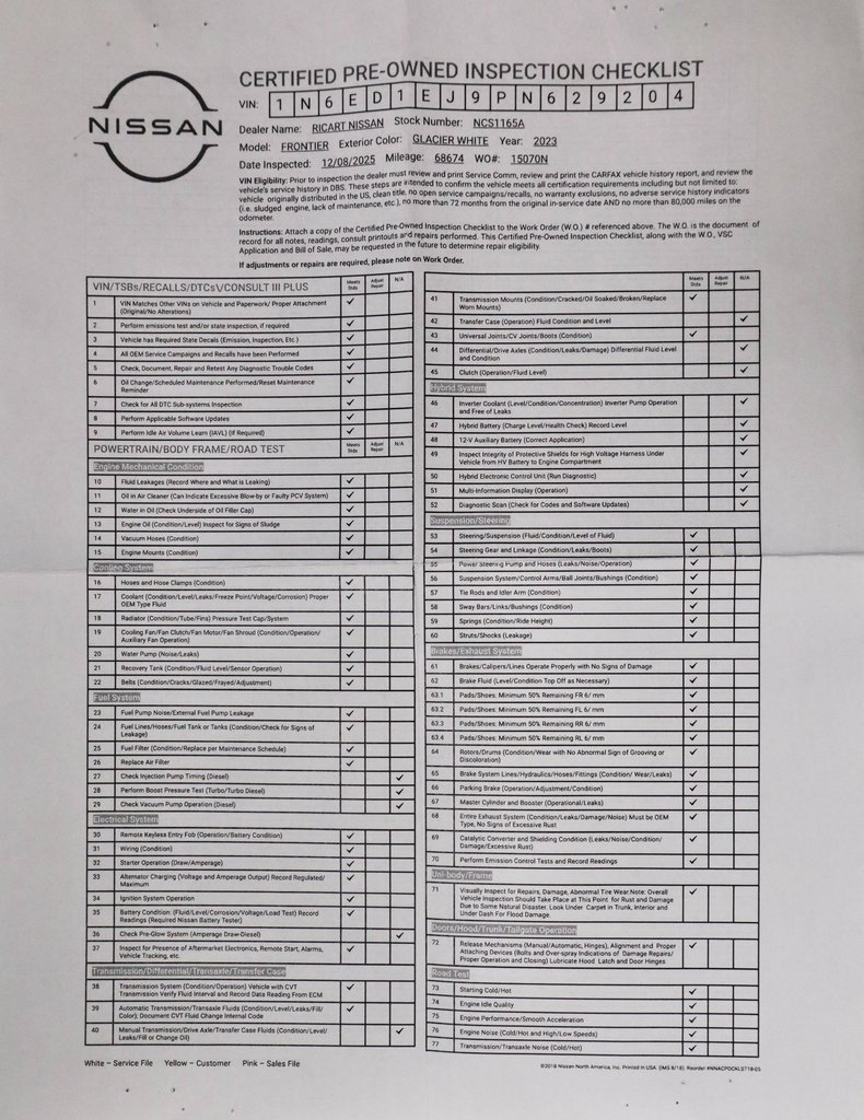 Certified 2023 Nissan Frontier SV w/ Tow Package image 5