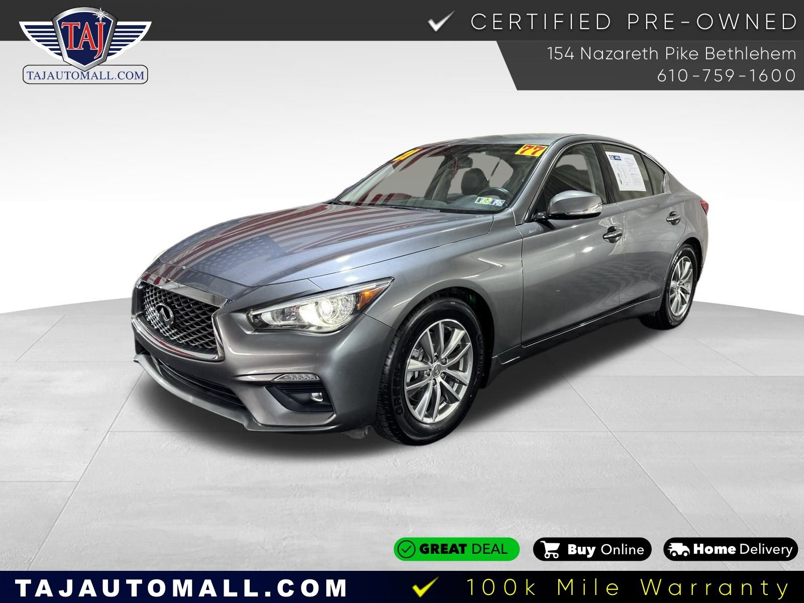 Used 2021 INFINITI Q50 Pure w/ Cargo Package