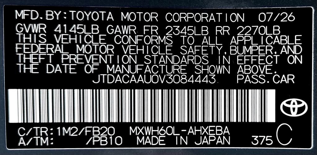 New 2027 Toyota Prius LE FWD image 24