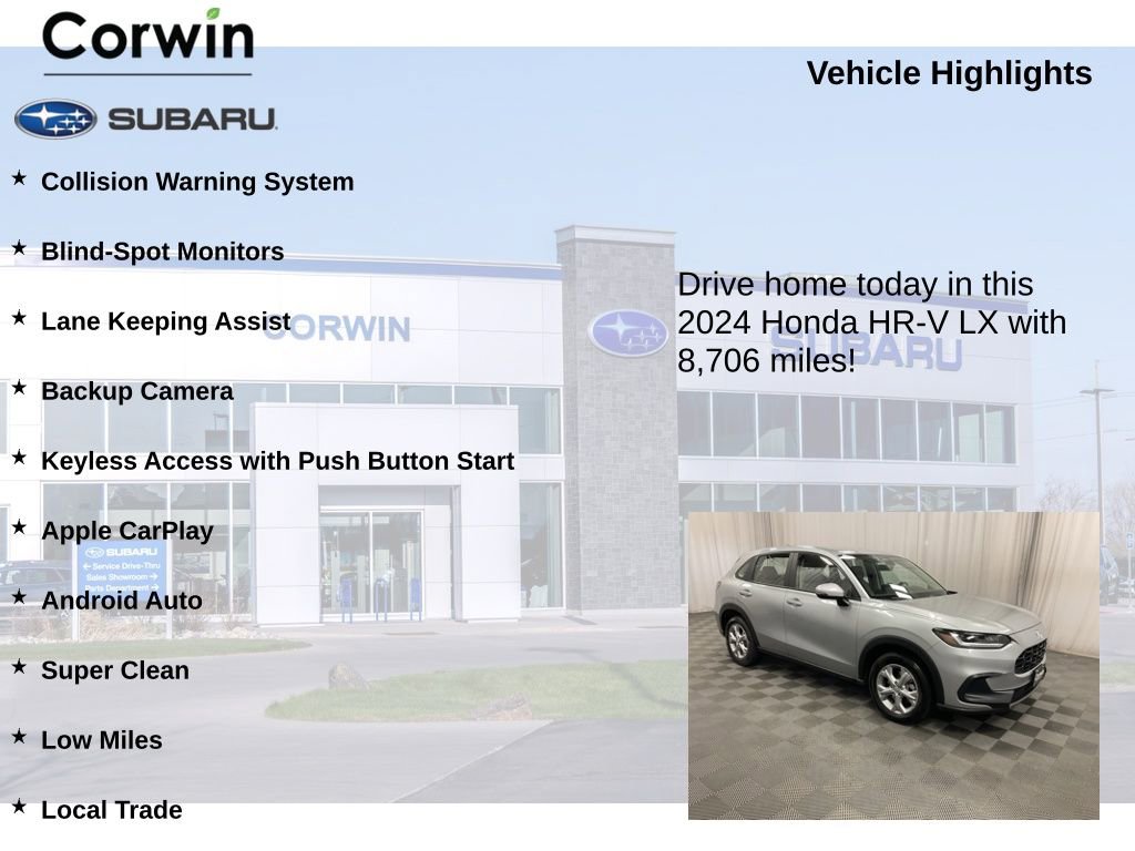 Used 2024 Honda HR-V LX image 6