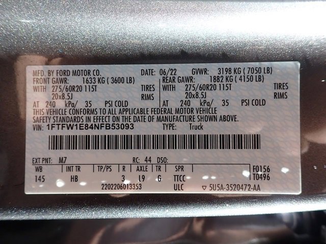 Used 2022 Ford F150 Lariat w/ Equipment Group 502A High image 23