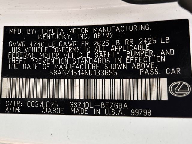 Used 2022 Lexus ES 350 F Sport w/ Accessory Package image 38