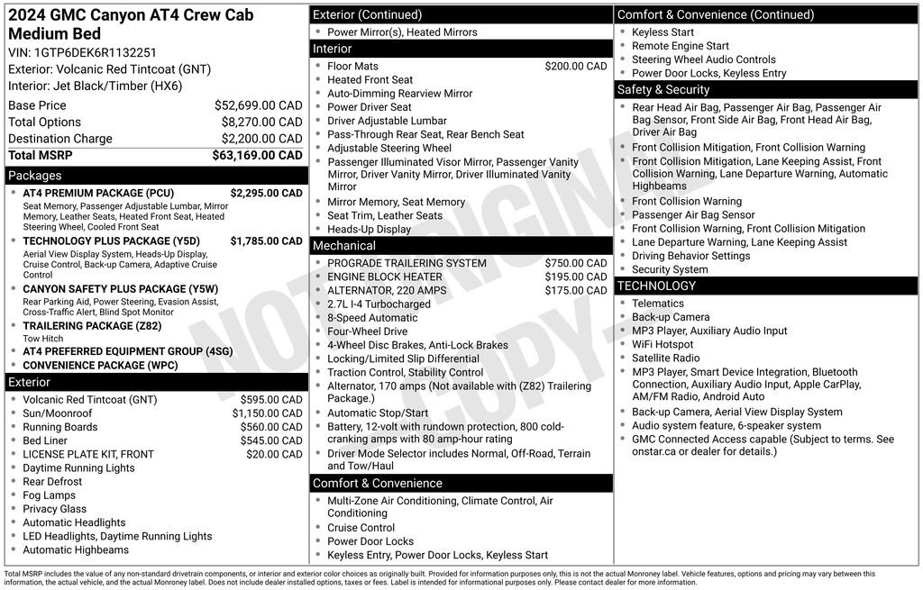 Used 2024 GMC Canyon AT4 w/ AT4 Premium Package AWD/4WD image 9