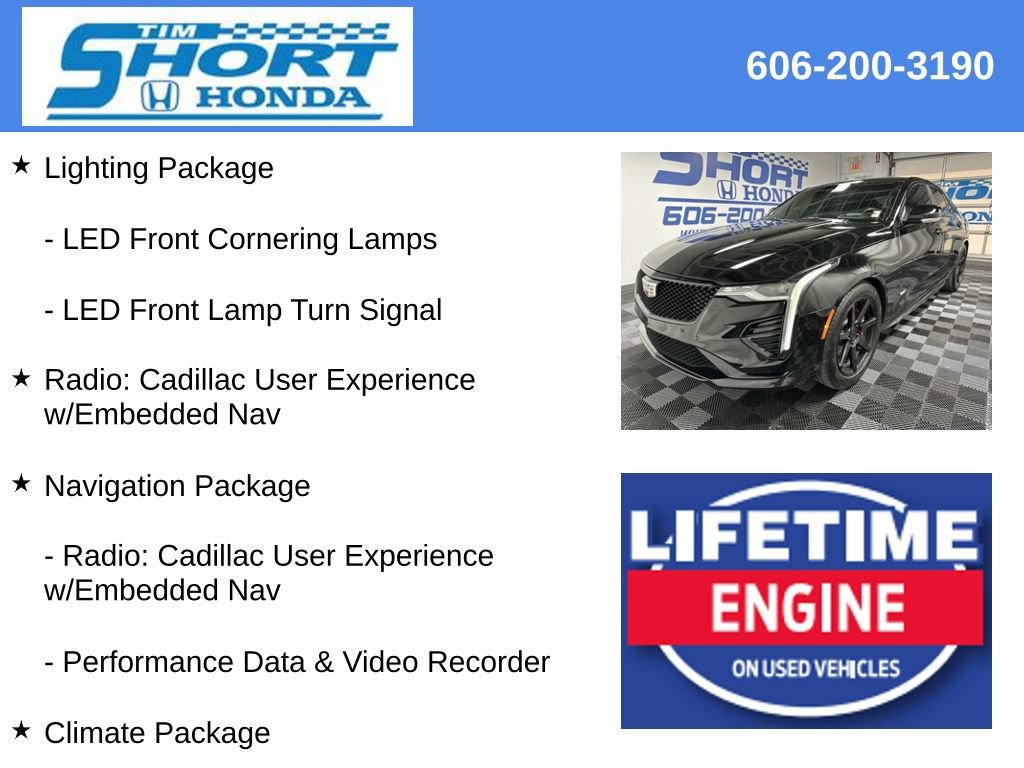 Used 2022 Cadillac CT4 V w/ Navigation Package AWD/4WD image 9