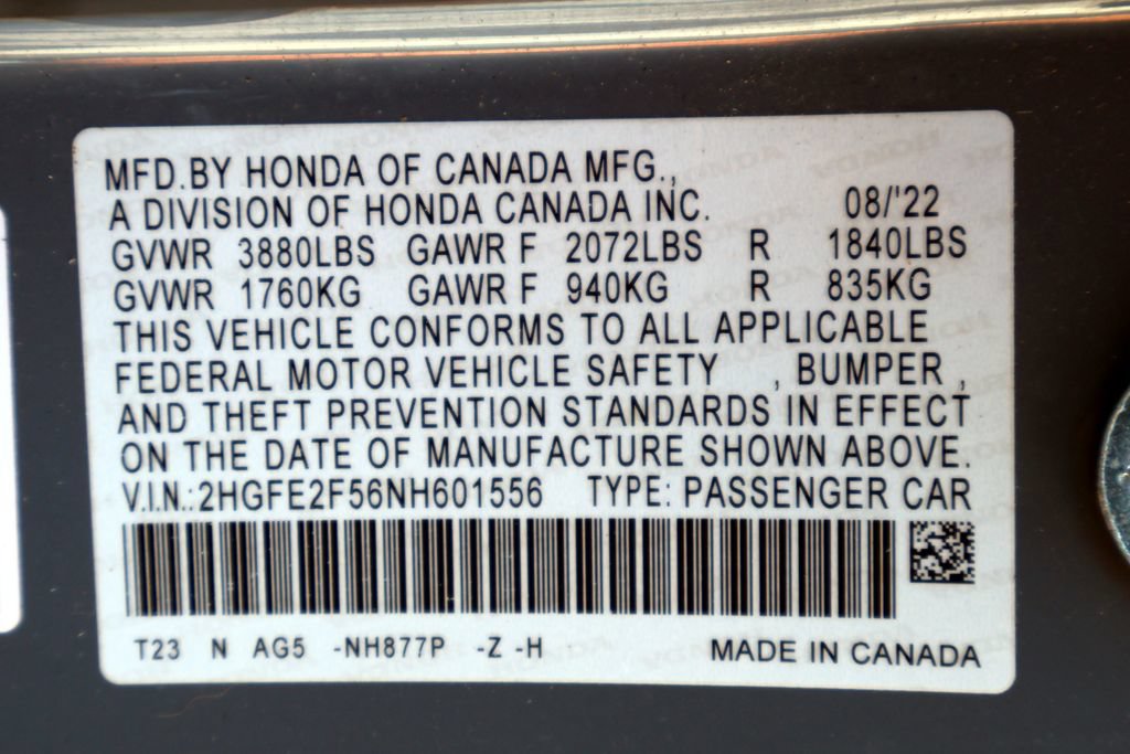 Used 2022 Honda Civic Sport image 35