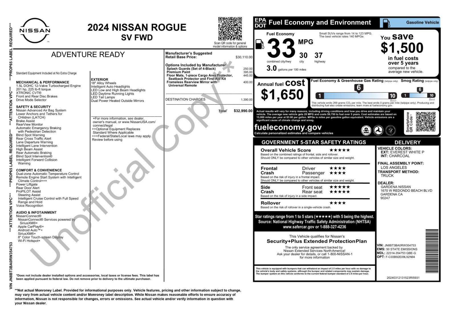 Used 2024 Nissan Rogue SV image 49