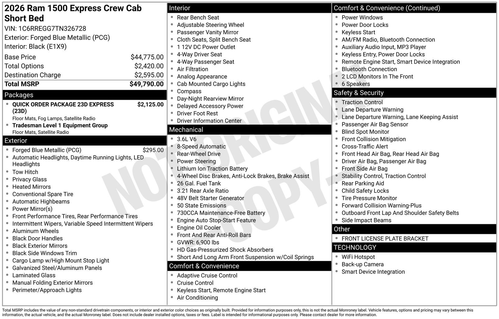 New 2026 RAM 1500 Express image 25