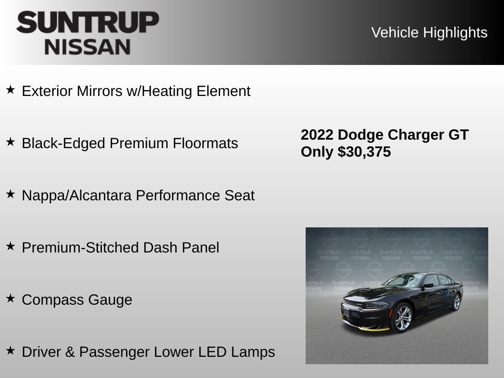 Used 2022 Dodge Charger GT w/ Plus Group RWD image 38
