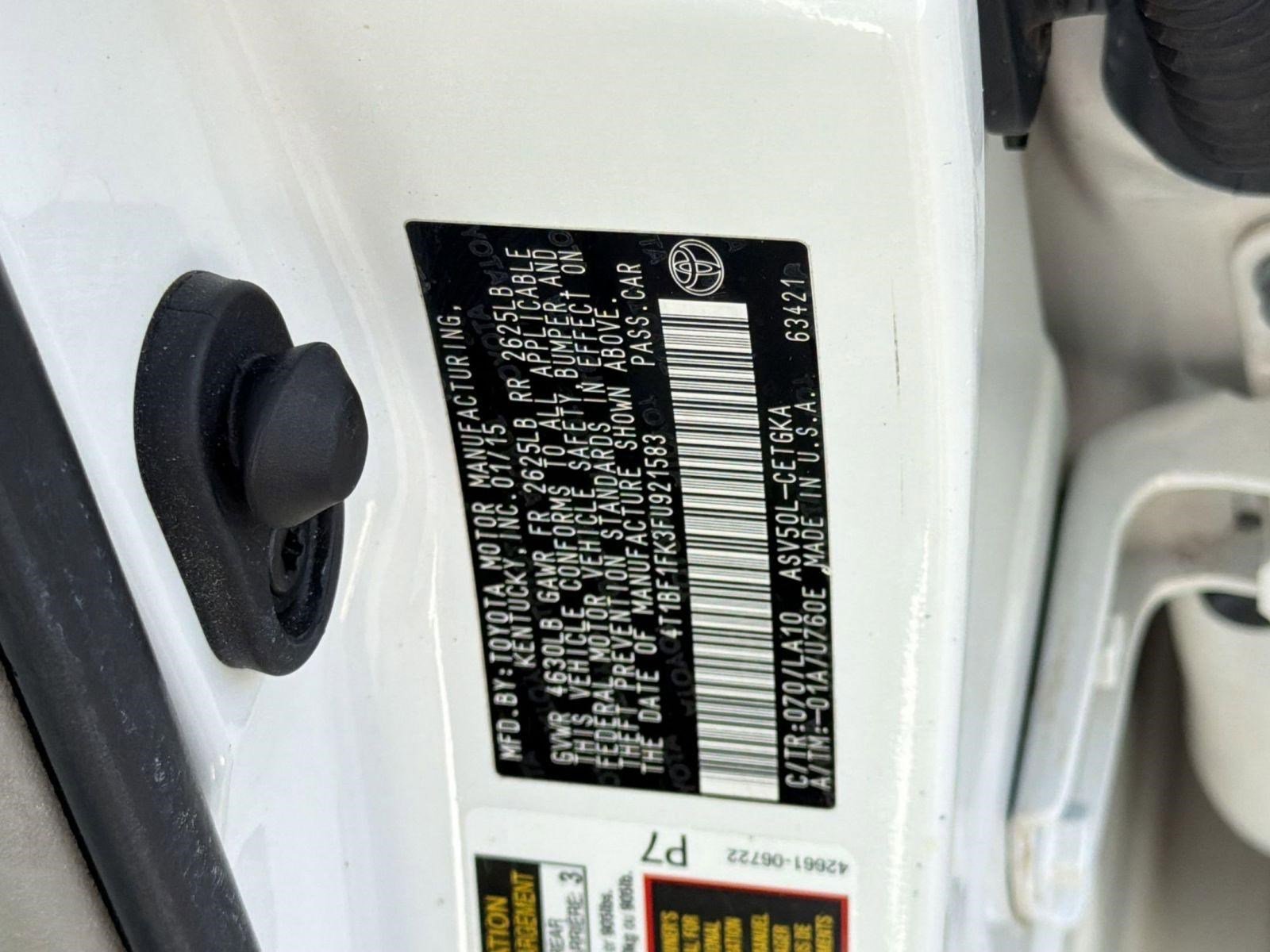 Used 2015 Toyota Camry XLE FWD image 18