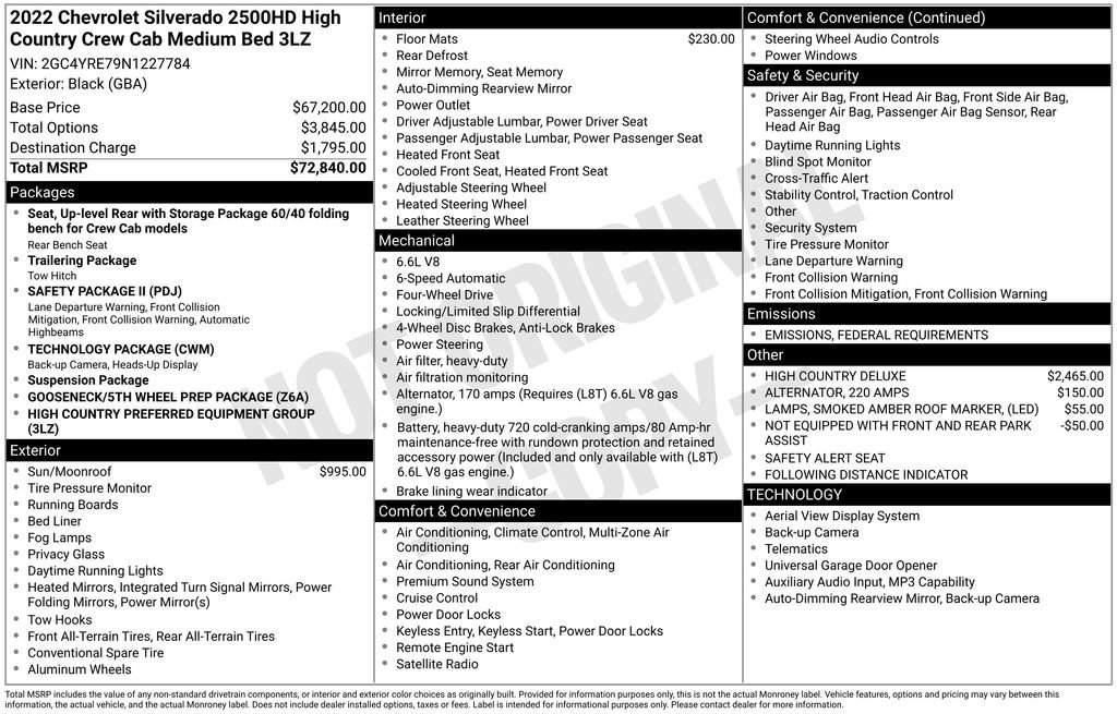 Certified 2022 Chevrolet Silverado 2500 High Country image 37