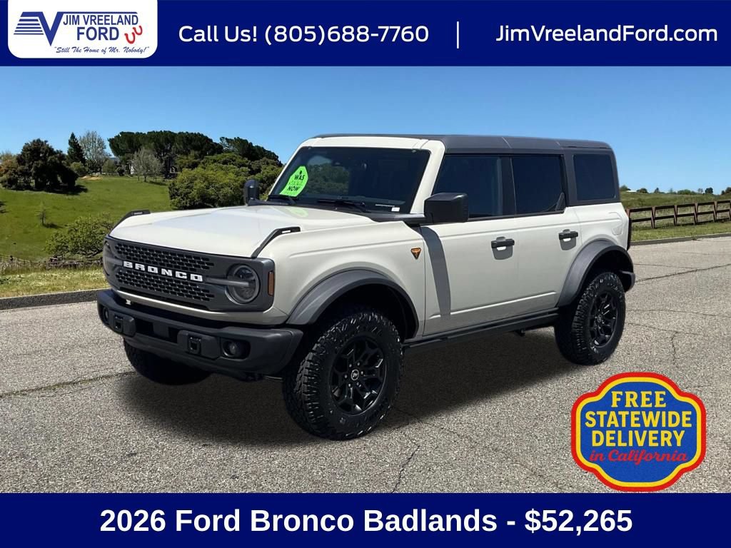 Used 2026 Ford Bronco Badlands AWD/4WD image 1