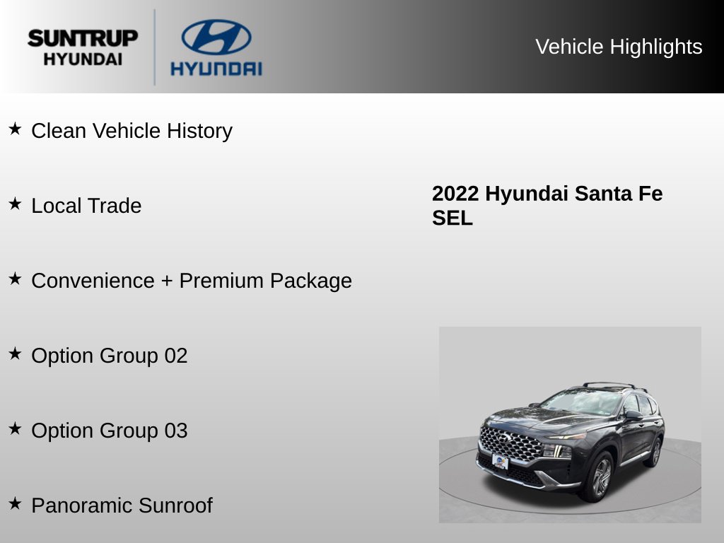 Used 2022 Hyundai Santa Fe SEL w/ Convenience + Premium Package FWD image 8