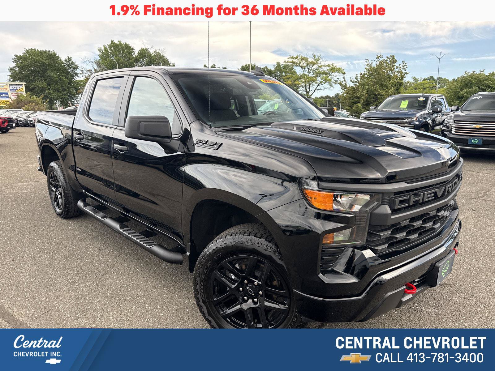 Certified 2026 Chevrolet Silverado 1500 Custom Trail Boss w/ LPO, Dark Essentials Package AWD/4WD image 1
