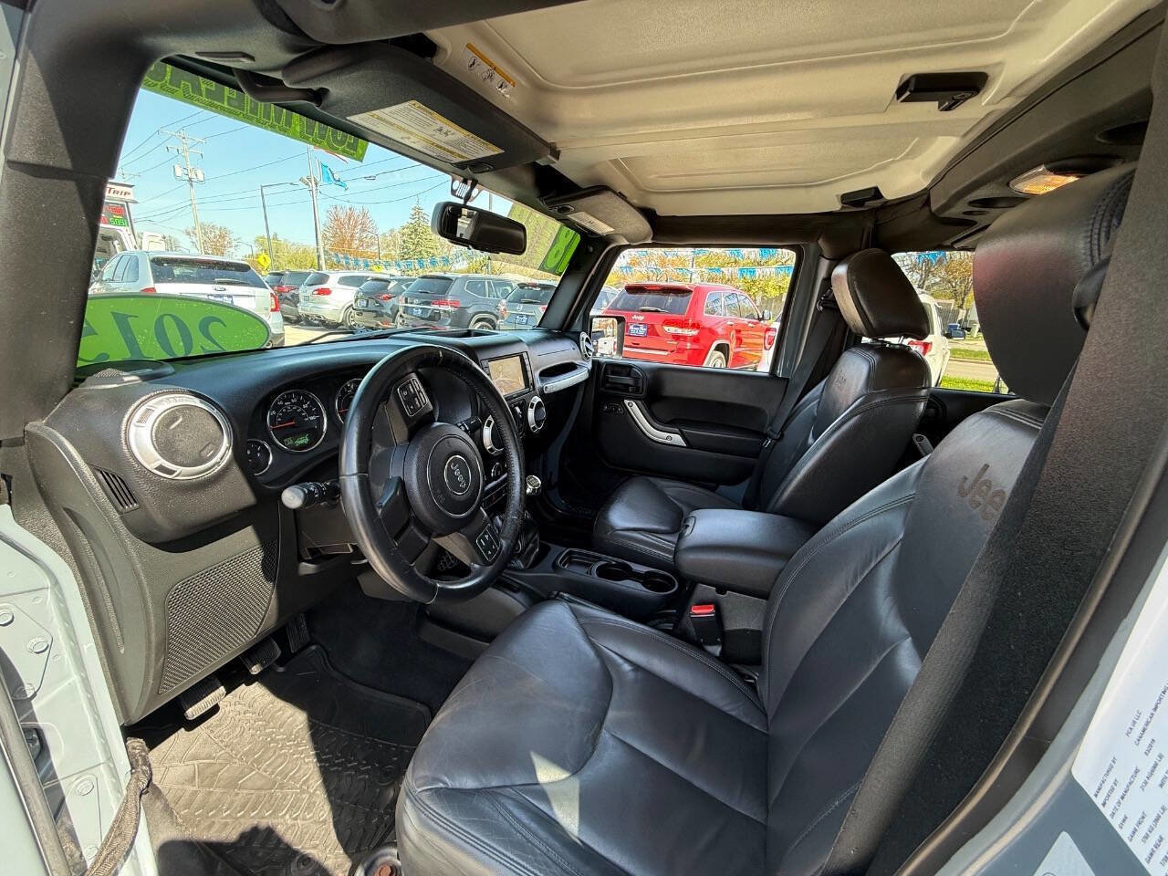 Used 2015 Jeep Wrangler Unlimited Sahara w/ Katzkin Premium Leather Group AWD/4WD image 9