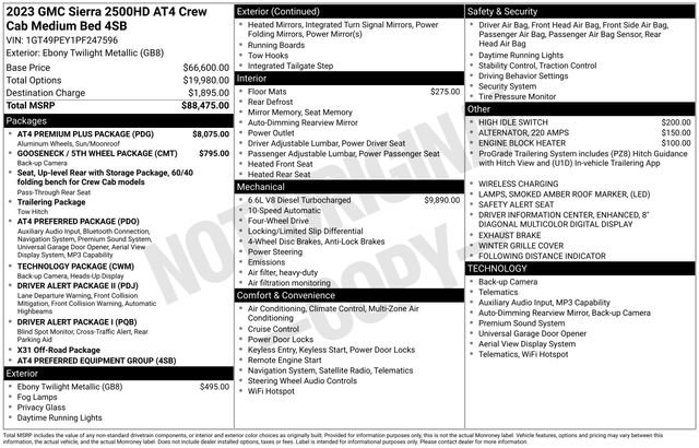 Used 2023 GMC Sierra 2500 AT4 w/ AT4 Premium Plus Package AWD/4WD image 2