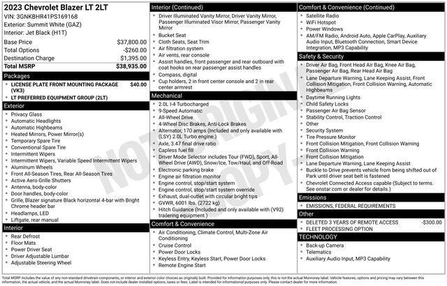 Used 2023 Chevrolet Blazer LT image 15