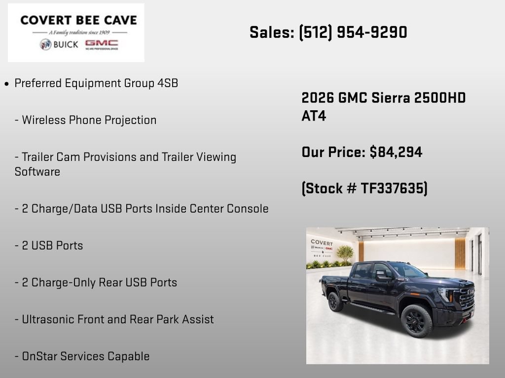 New 2026 GMC Sierra 2500 AT4 w/ AT4 Premium Plus Package AWD/4WD image 25