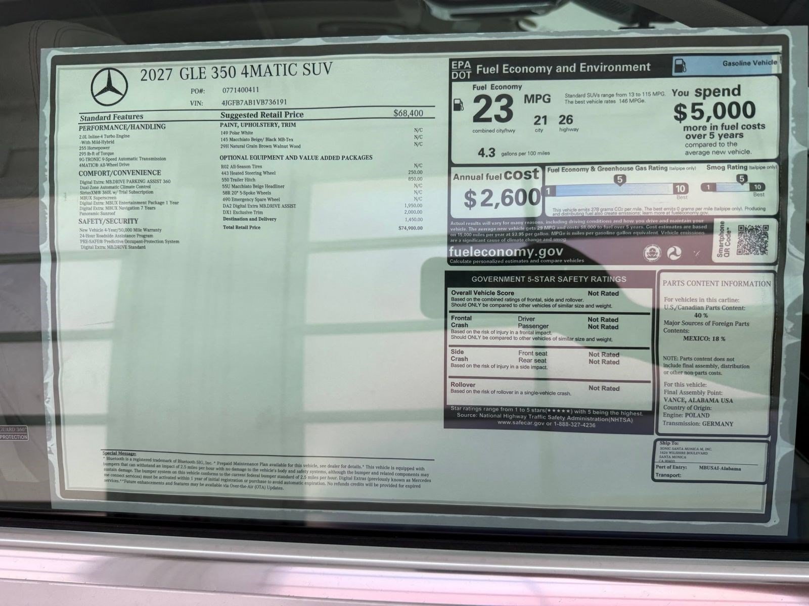 New 2027 Mercedes-Benz GLE 350 4MATIC image 33