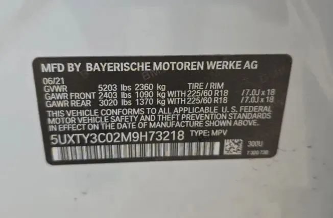 Used 2021 BMW X3 sDrive30i w/ Convenience Package RWD image 62