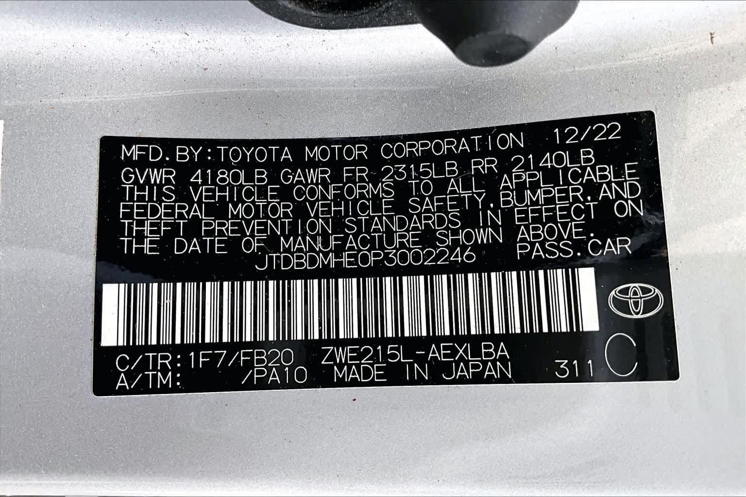 Used 2023 Toyota Corolla LE w/ LE Convenience Package AWD/4WD image 36